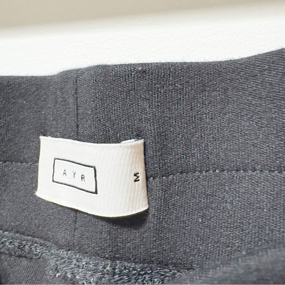 AYR Pants The High Hopes Wide Leg Size Medium Black Pima Cotton Modal Wide Leg - Picture 10 of 16